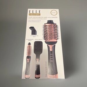 ELLE Premiere 4-in-1 Blower Brush - Black